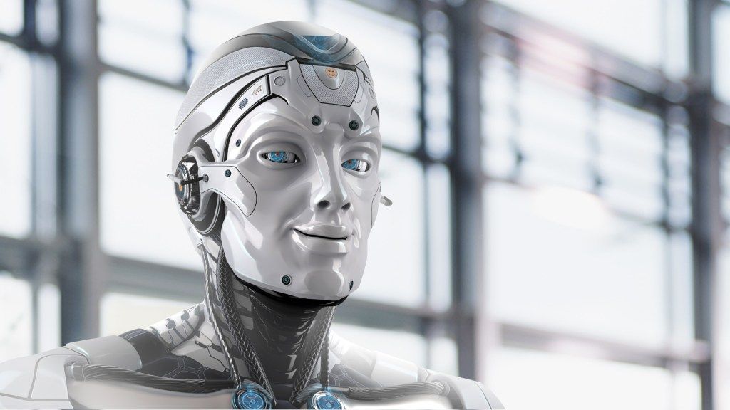 Symbolic photo of a chatbot as a virtual assistant