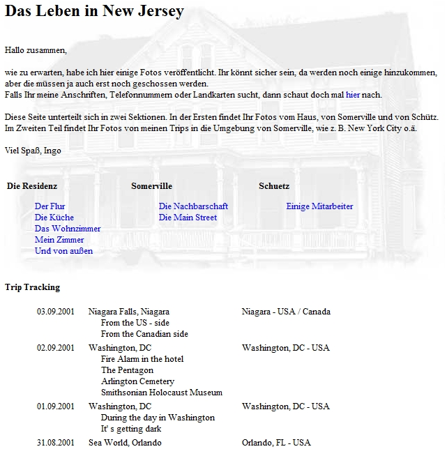 2001 – Living in the U.S.