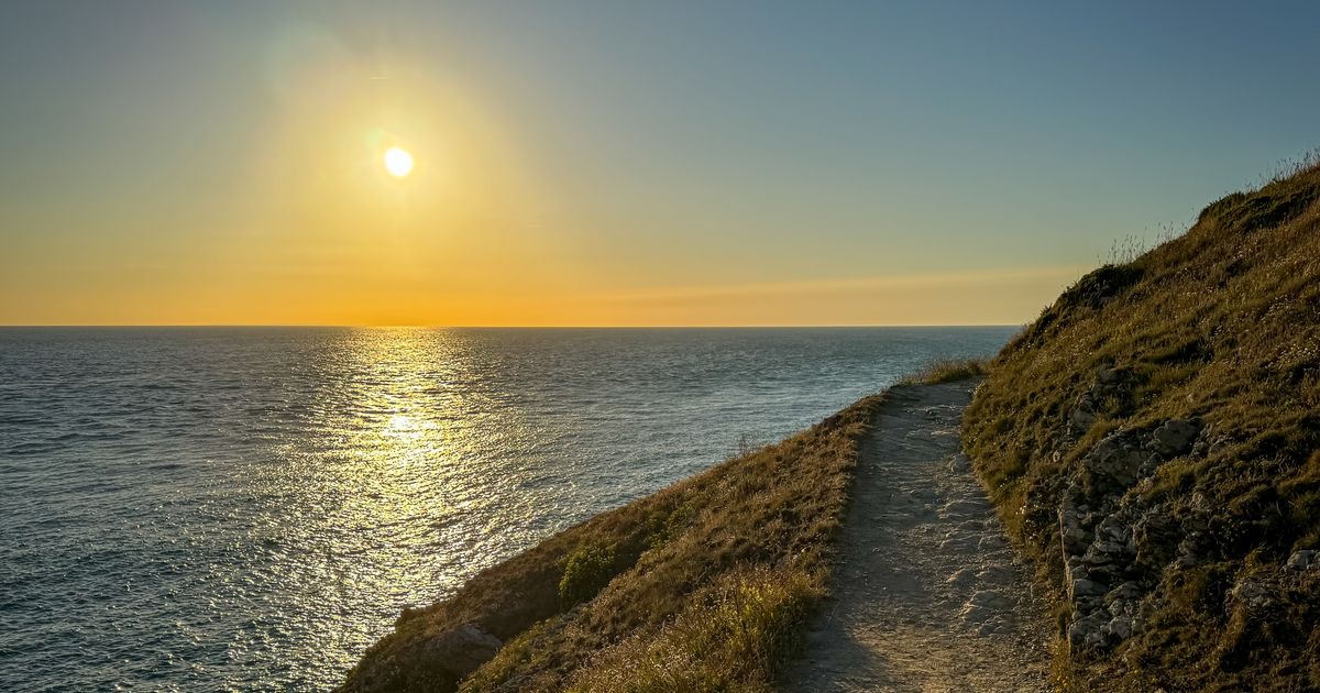 Path in the evening light
